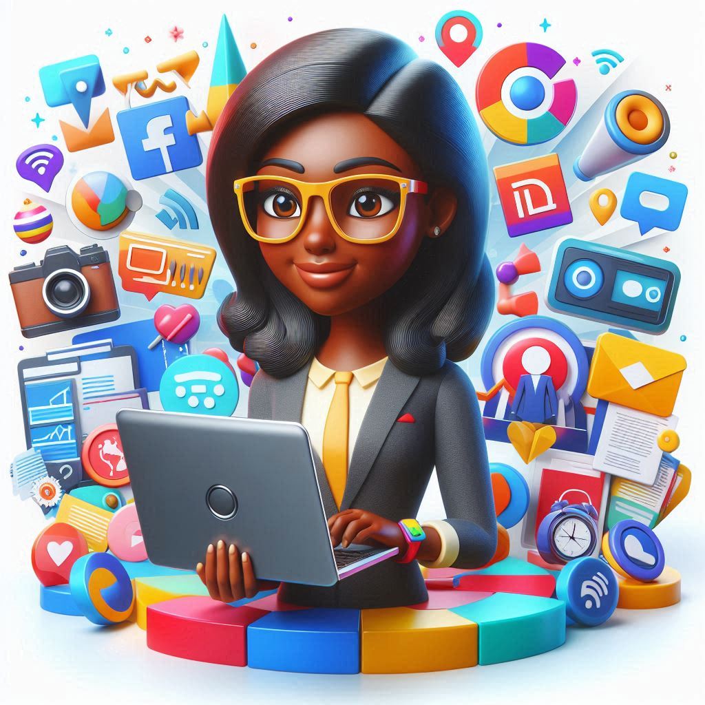 ai african american woman marketing social media dats